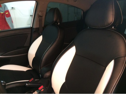 Каркасные авточехлы на Hyundai Solaris